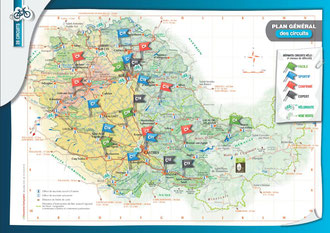 Cliquez sur l'image pour accéder à l'ensemble des circuits vélo du Tarn (possibilité de les commander en version numérique)